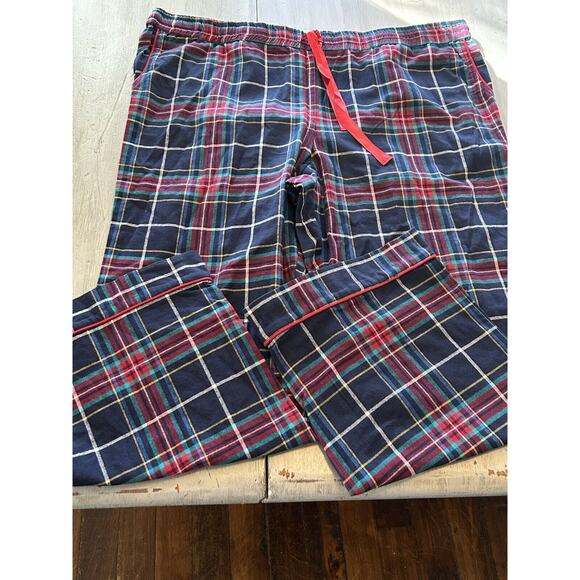 NWT Vera Bradley Blue Red Green Tartan Plaid Flannel Pajama Set 100% Cotton 3X - Picture 10 of 16